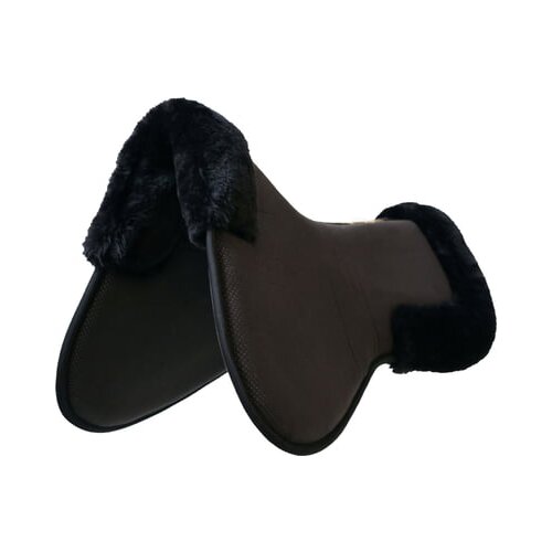 Kentucky Horsewear Anatomska podloga za sedlo "Absorb" ovčja koža - Črna Cene