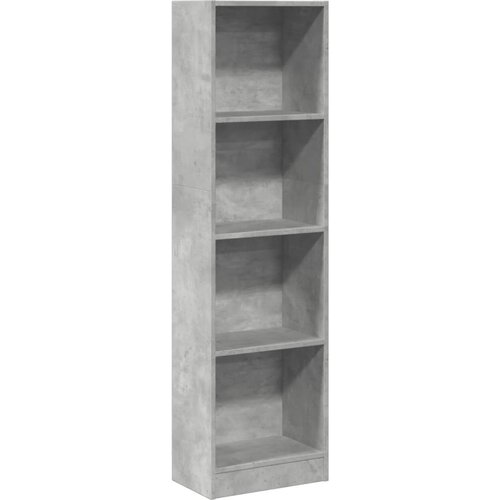 Maison Chic Knjižna omara - Knjižni regal betonsko siva 40x24x143 cm inženirski les, (21725954) Cene