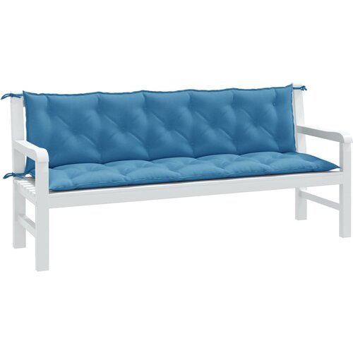 vidaXL Jastuci za vrtnu klupu 2 kom plavi 180 x 50 x 7 cm od tkanine Cijene