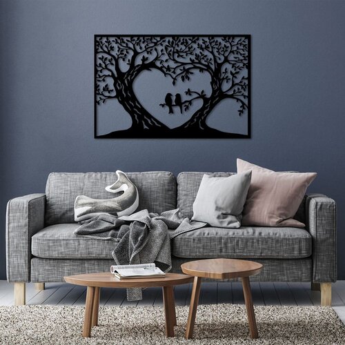 Wallity Zidna dekoracija Birds Love-278 L, 80x120cm, Crna Slike