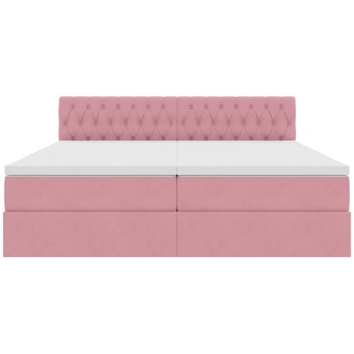  Krevet s od storage 2 kom. Ružičasta 200 x 200 cm Velvet Slike