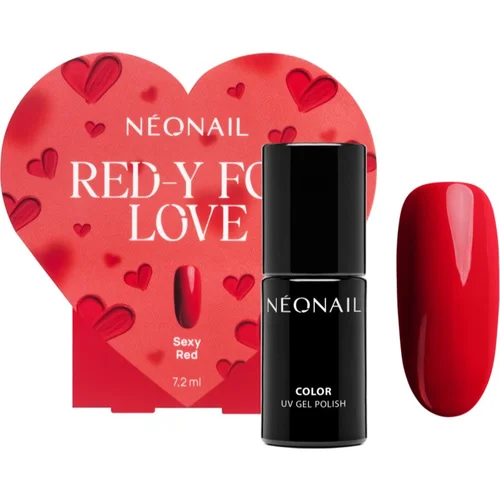 NeoNail Special Set Red-y for Love gel lak za nohte (limitirana edicija) odtenek Sexy Red 7.2 ml