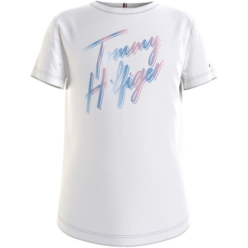 Tommy Hilfiger Majice s kratkimi rokavi KG0KG05870-YBR Bela Slike