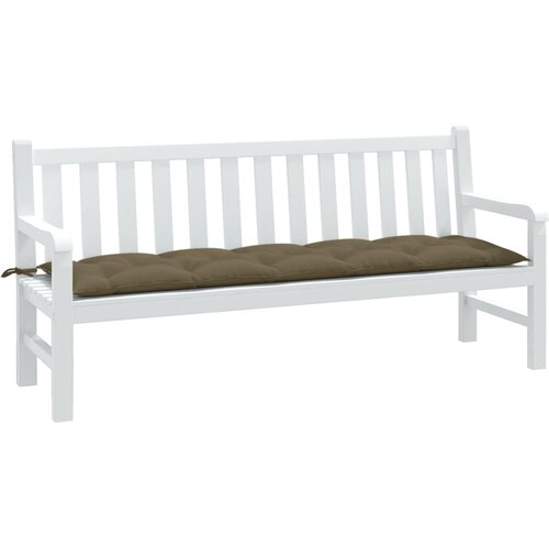 VidaXL Jastuk za vrtnu klupu pro&amp;scaron;arano smeđesivi 180x50x7cm od tkanine Slike