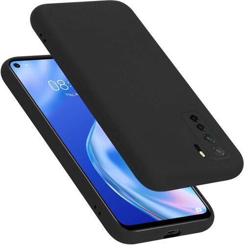 Cadorabo Ohišje je združljivo z Huawei P40 LITE 5G / NOVA 7 SE in tekoča črna barva - Zaščitni ovitek iz prožnega silikona TPU, (20859970) Cene