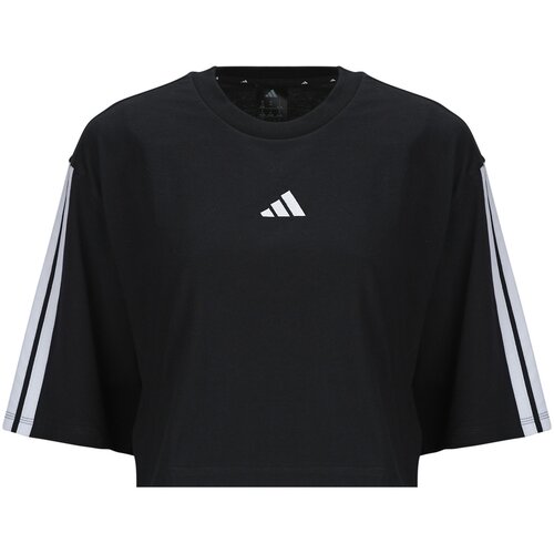 Adidas Majice s kratkimi rokavi Essentials 3-Stripes Cotton Loose T-Shirt Črna Cene