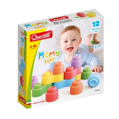  Mehke kocke za zlaganje momy soft 12 kosov Slike