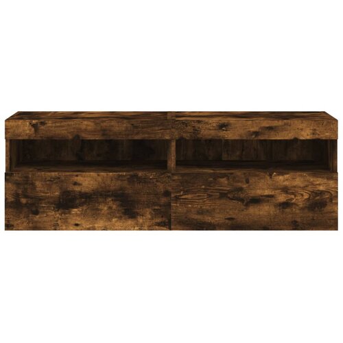  Zidni TV ormarići LED 2 kom boja hrasta 60x30x40 cm Slike