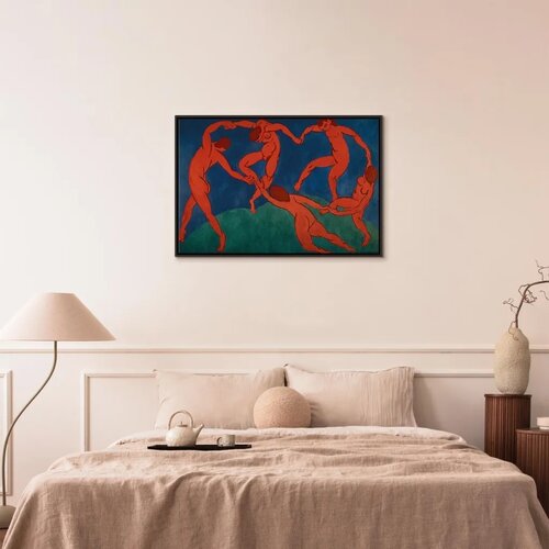  Slika - Henri Matisse &amp;ndash; Dance (II) 90x60 U crnom drvenom okviru Slike