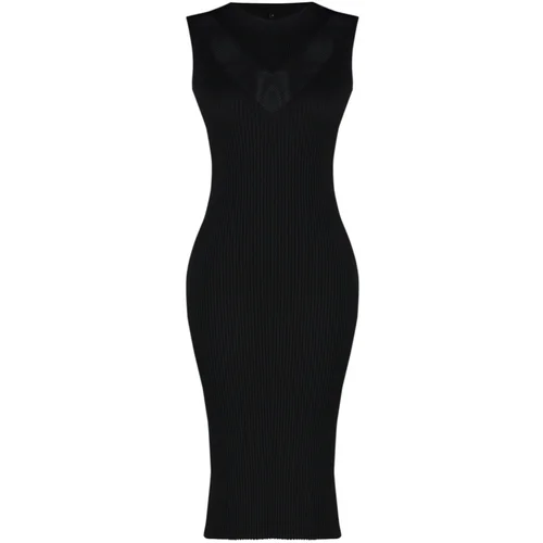 Trendyol Black Knitwear Midi Dress