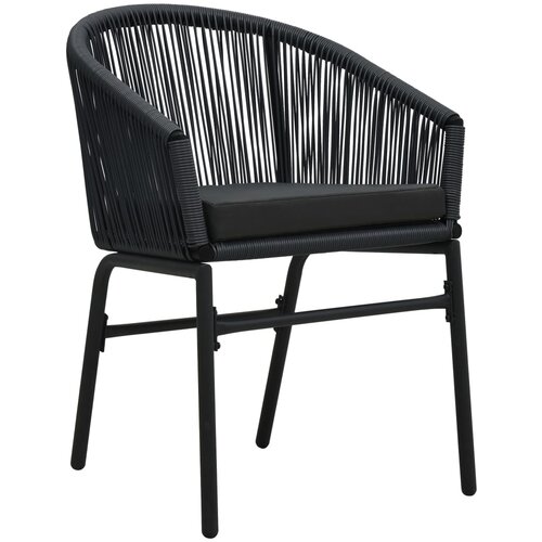 Maison Chic Vrtni stoli - Stol za vrt 2 kosa črn PE ratan JS1185, (21877519) Cene