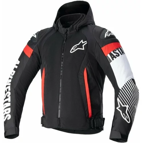 Alpinestars Zaca Air Jacket Black/White/Red Fluo S Tekstilna jakna