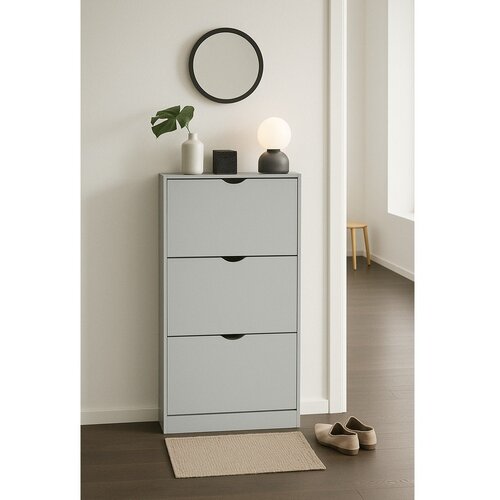Bonami Essentials Siva preklopna omarica za čevlje 60x118x24 cm Stelo &amp;ndash; Slike