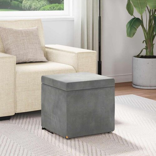  Stolica Tamno siva 41 x 41 x 40 cm Svileni i Fino Radeći Drvo - Tamno siva 40 cm Bar&amp;scaron;un Slike