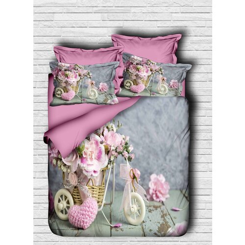  103 purplegreywhite double quilt cover set Cene