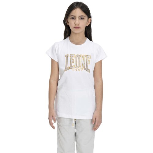 Leone 1947 Majice s kratkimi rokavi Girl T-Shirt Short Sleeves Shiny Bela Cene