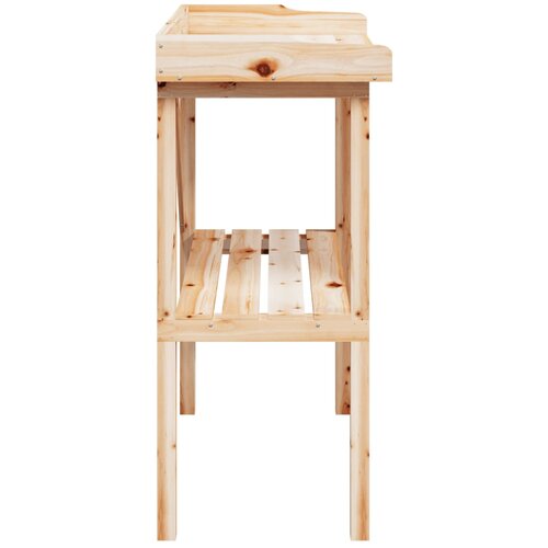  Stol za biljke s policom 78 x 38 x 82,5 cm od masivne jelovine Slike
