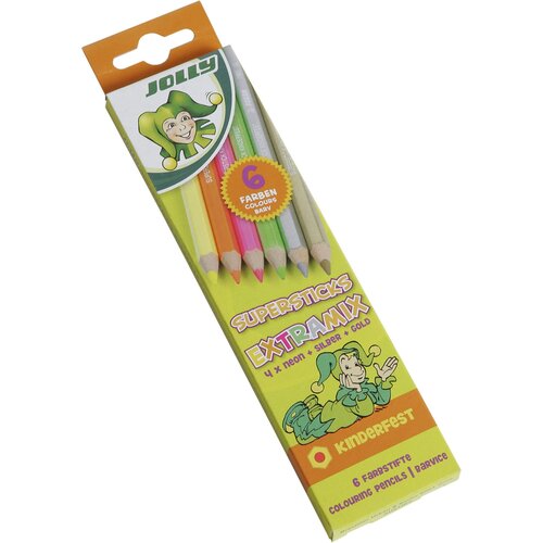  Drvene bojice Jolly kinderfest extra mix 6 kom u kartonskoj kutiji Cene