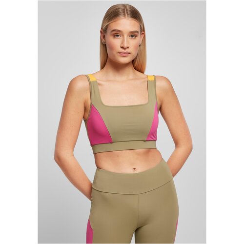 UC Ladies Women&amp;#039;s bra Color Block khaki/light purple/magimango Slike