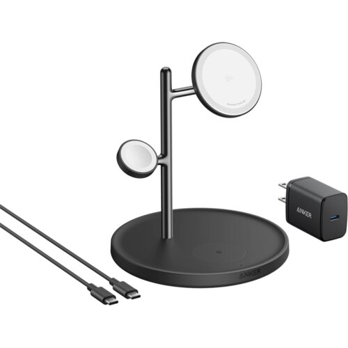 Anker MagGo Wireless Charging Station (15W, 3-in-1 Stand) with cable and charger bundle Cijene