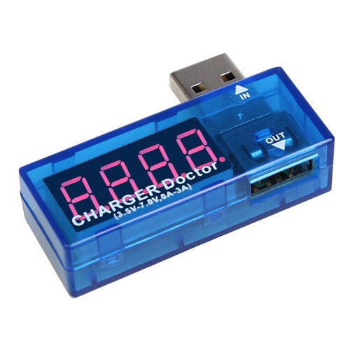  USB tester napajanja sa LED prikazom ugaoni Slike