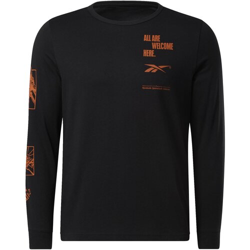 Reebok Majica 'All Are Welcome Here' oranžna / črna Cene