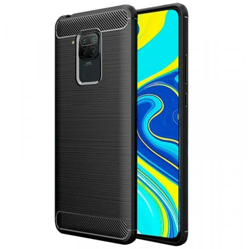 Silikonski ovitek za Xiaomi Redmi Note 9s / Redmi Note 9 Pro - mat carbon črn