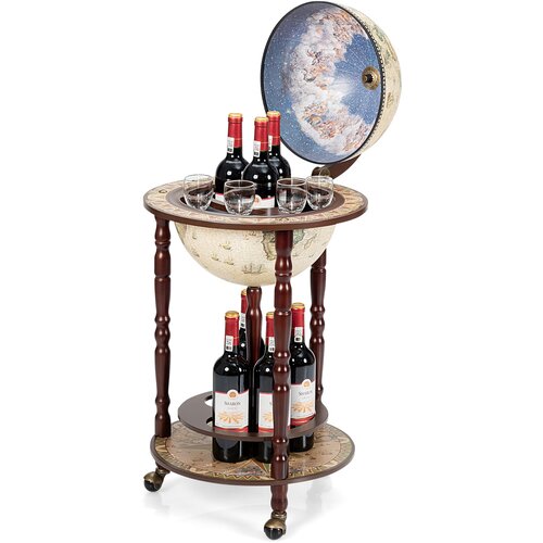 Costway Barek Omara za steklenice Barek v obliki globusa, (5000333645) Slike