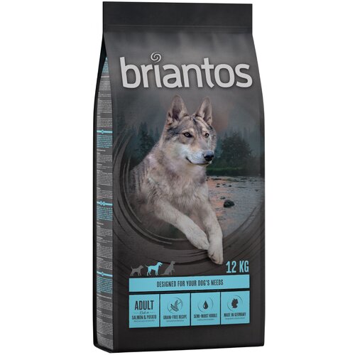 briantos ​​​​​​​11 kg + 1 kg gratis! 12 kg - BEZ ŽITARICA - Adult losos i krumpir - bez žitarica Cijene