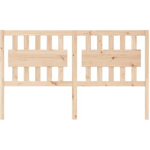  Uzglavlje za krevet 165,5 x 4 x 100 cm od masivne borovine Slike
