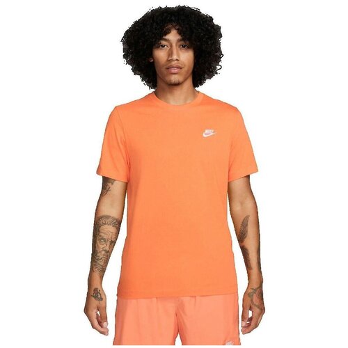 Nike Majice s kratkimi rokavi T-shirt Sportswear Club orange Oranžna Cene