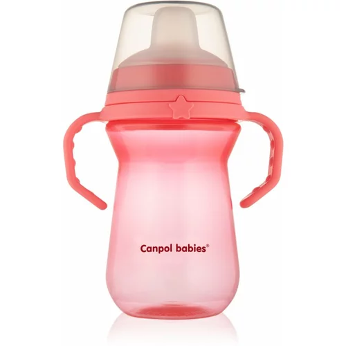 Canpol FirstCup 250 ml skodelica Pink 6+m 250 ml
