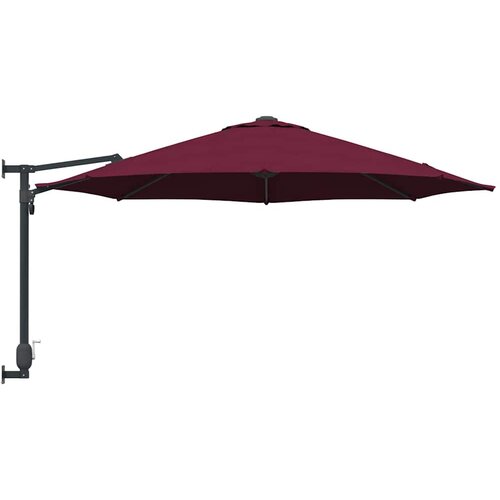  Vrtni suncobran Bordeaux Crvena 248 x 248 x 148 cm Slike