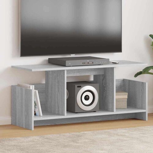 TV stojalo Siva Sonoma 102 x 35 x 45 cm Konstruiran les, (5000132317) Cene