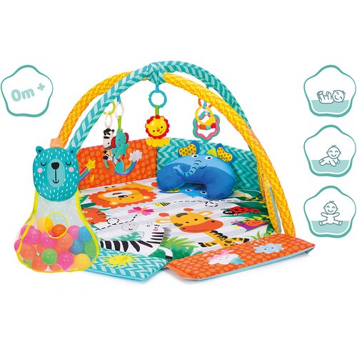 Fillikid izobraževalno igri&amp;scaron;če za dojenčke Colourful s pisanimi žogicami Slike