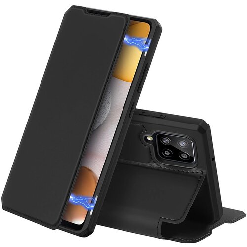Etui ovitek Skin Pro Bookcase Skin X za Samsung Galaxy A42 5G črn Slike