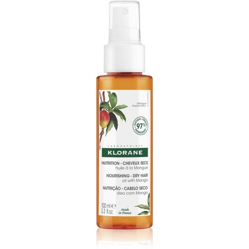 Klorane Mango hranilno olje za lase 100 ml Slike