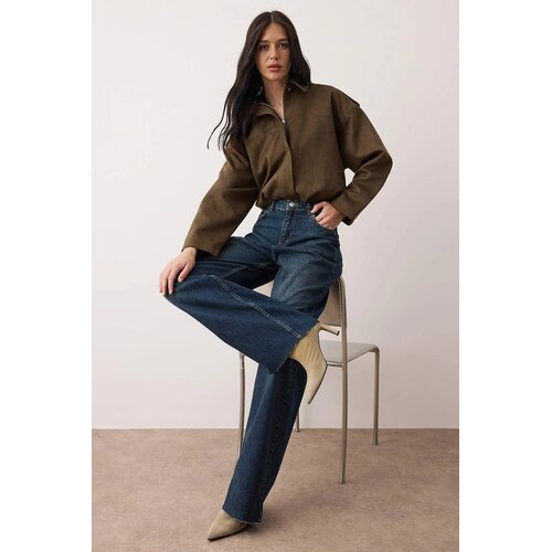 TRENDYOLMILLA ženske pantalone model Twoaw26Je00089, tamnoplava-duboka plava Cene