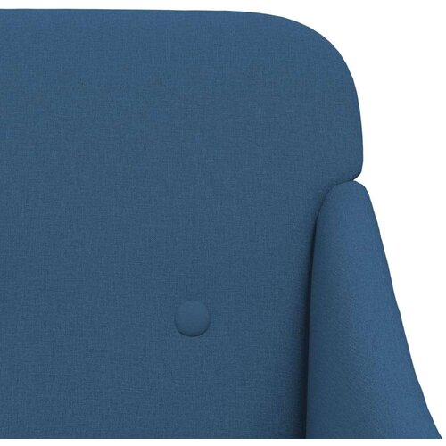 VidaXL Fotelja plava 63 x 76 x 80 cm od tkanine - Plava 1 Slike