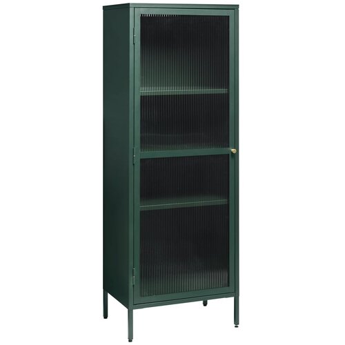 Unique Furniture Zelena metalna vitrina Bronco, visina 160 cm Slike