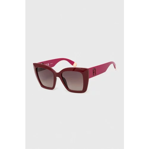 Furla Sunčane naočale za žene, boja: bordo, SFU710_5409PN