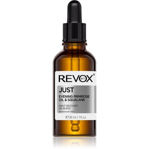 REVOX B77 JUST Evening Primrose Oil &amp;amp; Squalane regenerirajuće noćno ulje za obnavljanje kožne barijere 30 ml Slike