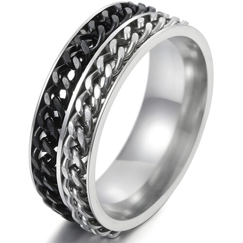 IZMAEL Prsten WA-17064 - Crna / Srebrna / 62mm Cene