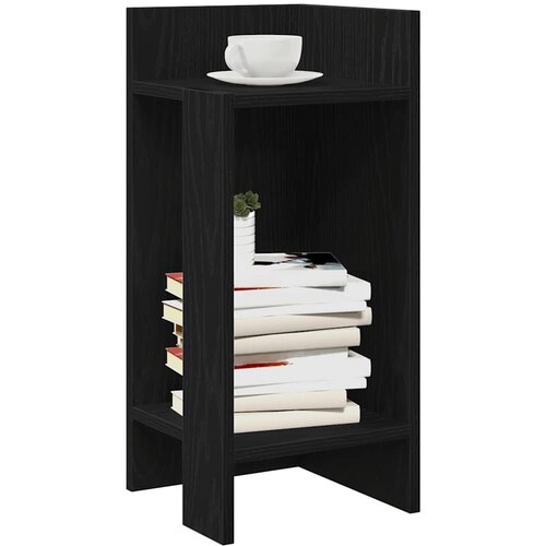 vidaXL Stranske mize s polico 2 kosa črna 25,5x27x60 cm Cene