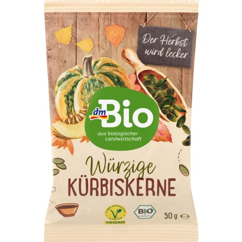 dmBio Začinjene suvopečene semenke bundeve u tamari sosu 50 g Cene