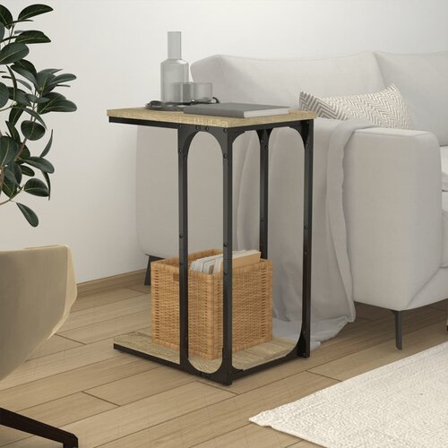 vidaXL Stranska mizica sonoma hrast 40x30x60 cm inženirski les Cene