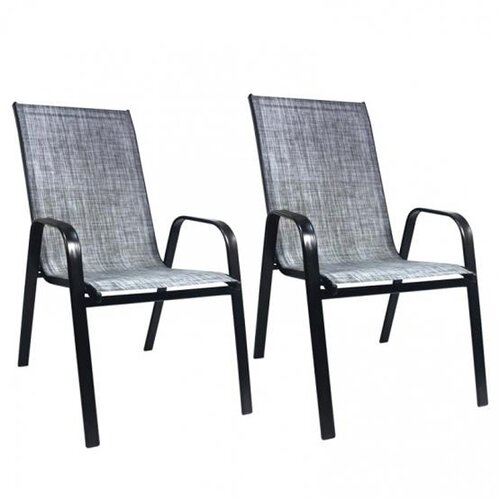  Set Baštenske stolice 54x72x96cm siva 2kom (NEO9917) Cene