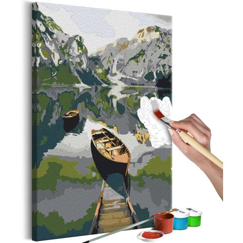  Slika za samostalno slikanje - Boat in the Mountains 40x60 Cijene