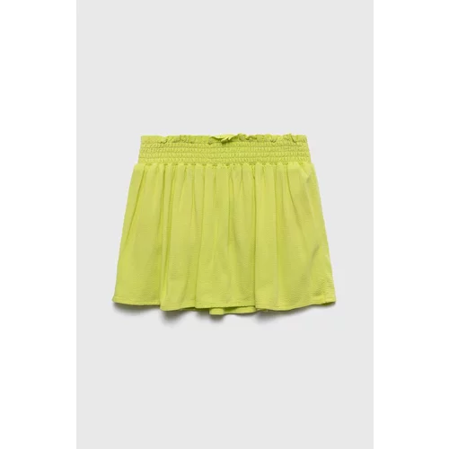 United Colors Of Benetton Dječja suknja boja: žuta, mini, širi se prema dolje
