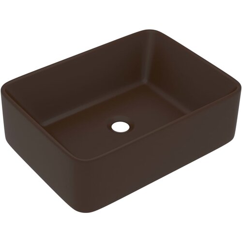 Maison Chic Razkošen Umivalnik - Kopalna umivalnik - Lavabo mat temno rjav 41x30x12 cm keramičen, (21684988) Cene